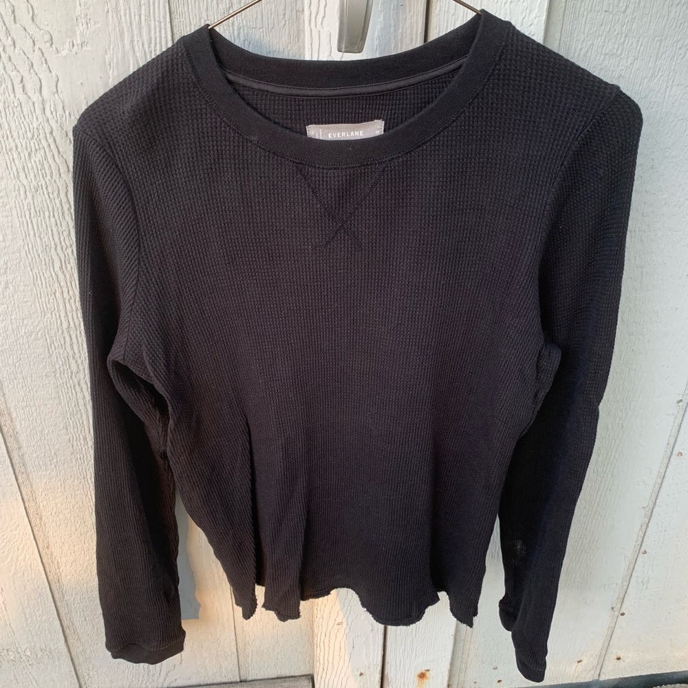 Everlane waffle knit tee